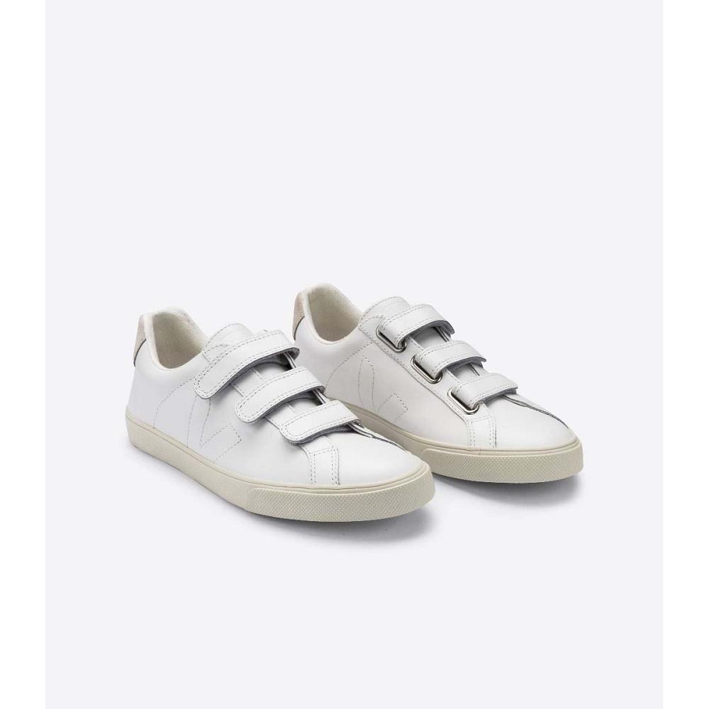 Veja 3-LOCK LEATHER Sneakers Dames Wit | NL 613BEX